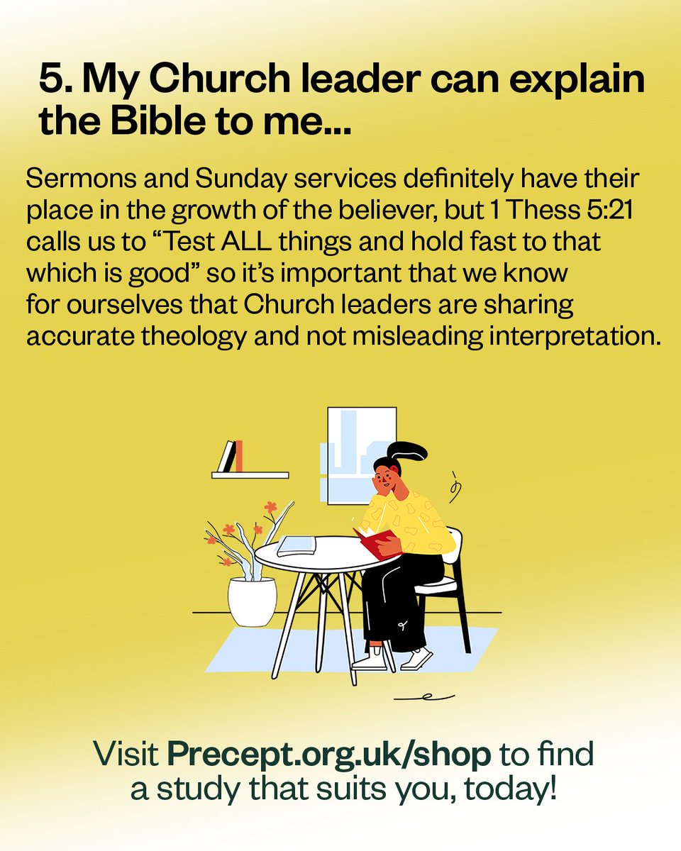 PreceptMinUK's tweet image. 👉Here are 5️⃣ examples of reasons why we think it's important to persevere with Bible Study despite the struggles that may come your way.

🔦 Find a study that suits you at precept.org.uk/shop

#inductivebiblestudy #biblestudytips #inductivebible #preceptuk #biblestudy
