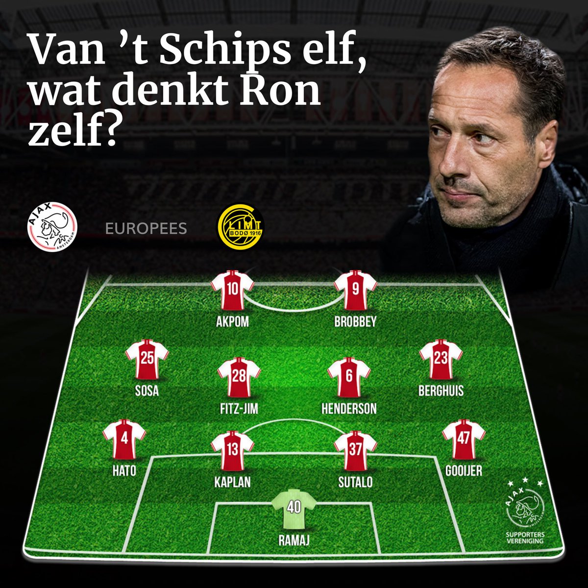 Van ’t Schips elf, wat denkt Ron  zelf? #ajabod #vantschipself