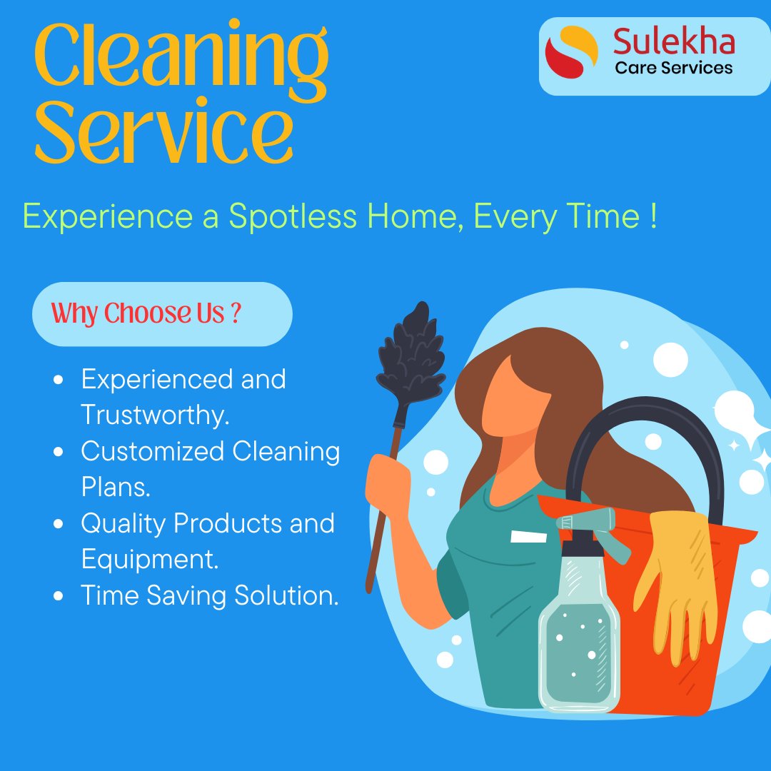 Your Premier Housekeeping using sulekha.com
Say goodbye to the hassle of household chores with Sulekha! 
For more info: daycare.sulekha.com/housekeeper-jo…

#sulekha  #HousekeepingExperts #CleanHomeHappyLife