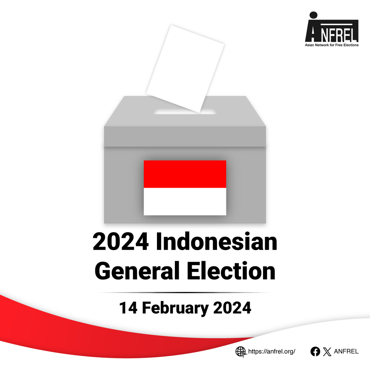 Today, 14 February 2024, is Election Day in #Indonesia. The 204.807.222 registered voters are invited to vote. The 823.220 polling stations across the country are open from 7 AM to 1 PM local time.

<a href="/Anfrel/">ANFREL</a> wishes the people of Indonesia a safe and peaceful #election. #Pemilu2024