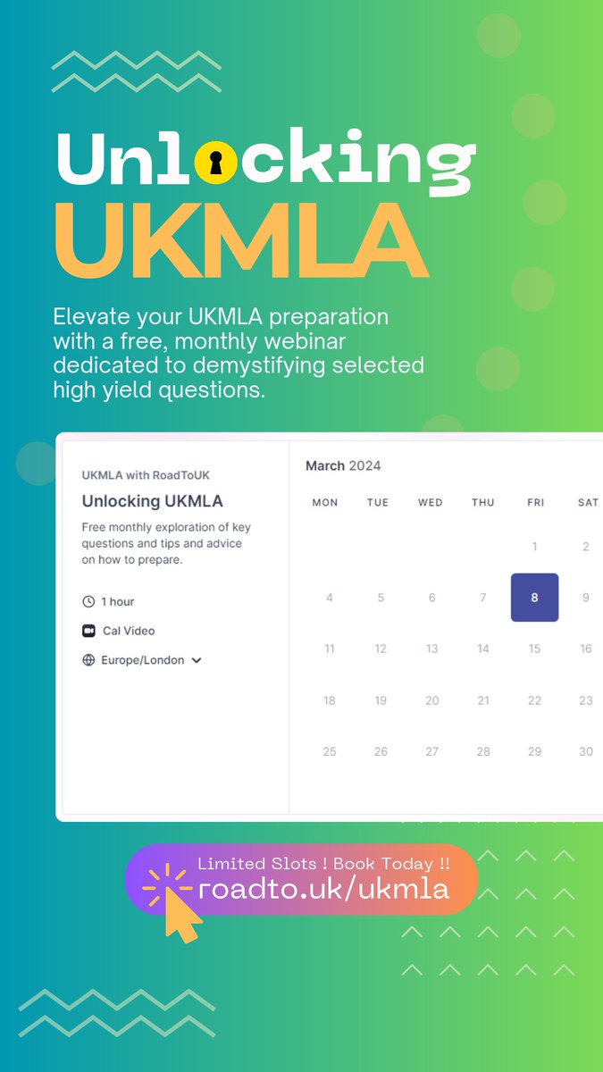 😓 Worried about the new pattern of MLA compliant PLAB?

🤗 Let us help you prepare with our FREE monthly webinar covering key topics!

✅ Sign up here: ukmla.roadtouk.com

#roadtouk #plabjourney #ukmla #imgdoctors #medtwitter #SupportingIMGs