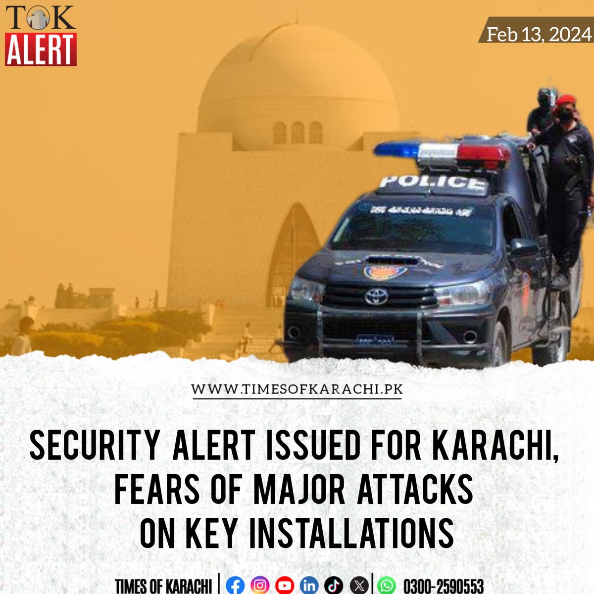 Details : bitly.ws/3d6T6

#TOKAlert #HighAlert #Karachi