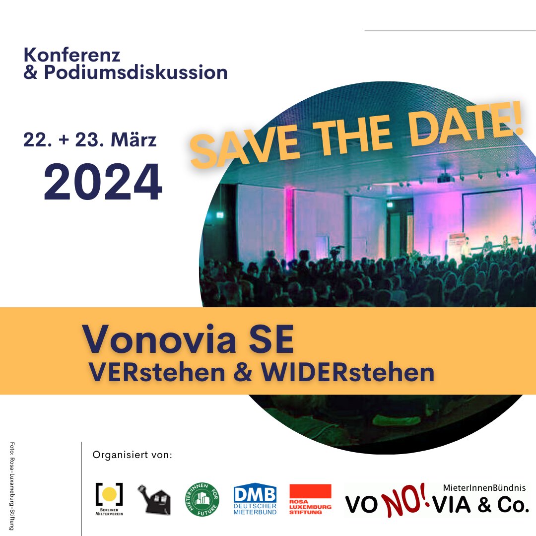 #Vonovia steht seit Jahren in der Kritik wegen undurchsichtiger und falscher Nebenkostenabrechnungen.

Um das Geschäft mit der zweiten Miete und mögliche Auswege geht es auf unserer Konferenz im März in Berlin.

Jetzt anmelden ⏩ rosalux.de/veranstaltung/…
