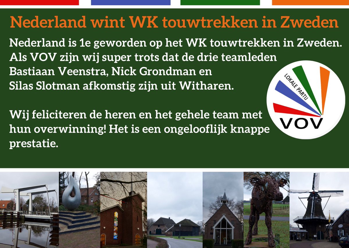 rtvoost.nl/nieuws/2313078…

#witharen #trots #plek1 #wktouwtrekken #zweden #prestatie