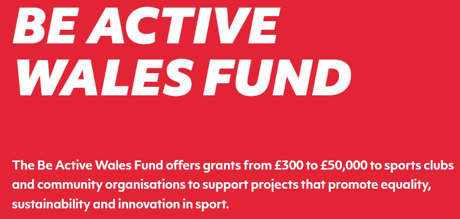 The Be Active Wales Fund has seen more applications than ever before. It’s brilliant to see so many bowls clubs across Wales taking advantage of this fund.

Please be aware that any applications submitted now will not be processed until April.

sport.wales/grants-and-fun…