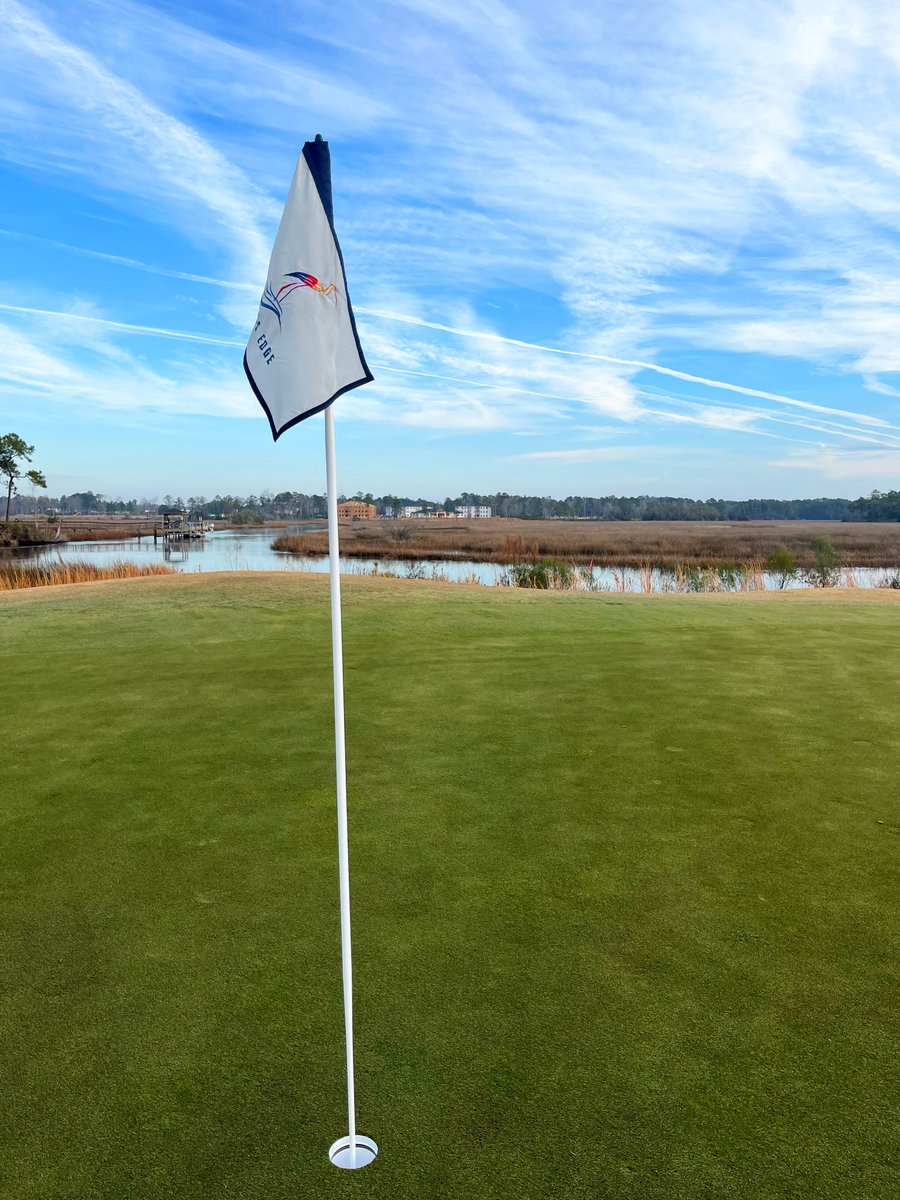 New Flagstick & Cups Alert! 🚨  We upgraded our flagsticks and cups for a more elevated experience at Rivers Edge and they look great! 🔥 Come see them during your next round at Rivers Edge Golf Club!

#golfexperience #myrtlebeachgolf #golftrip
