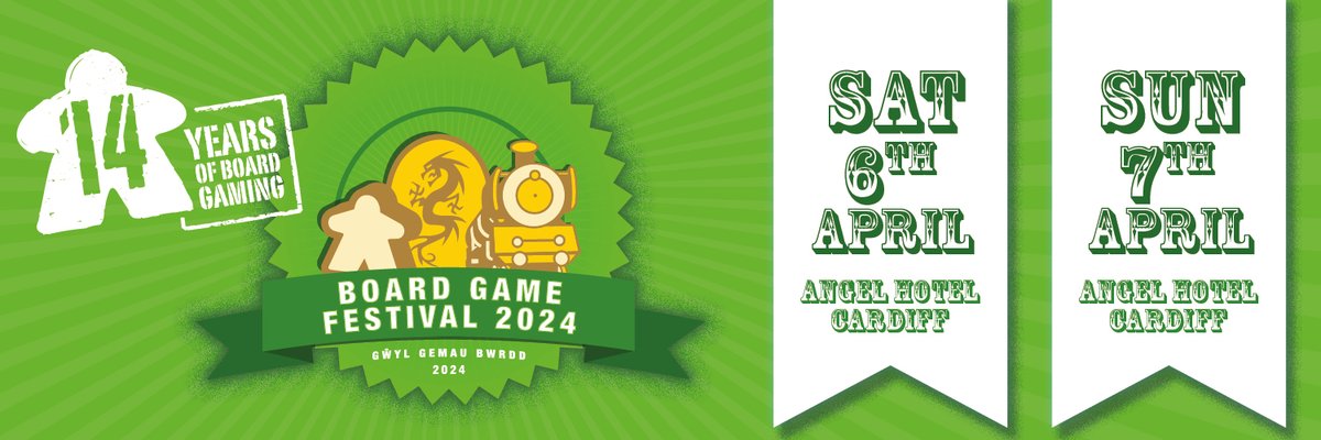 rulesbristol's tweet photo. Have you heard? Our Board Game Festival makes its return on the 6th/7th of April at Cardiff's Angel Hotel!  Grab your tickets to this weekend of board games, Dungeons&amp;Dragons, and more before they're all gone!
https://t.co/e6dU2SRtJV https://t.co/1mDNHXSrXy