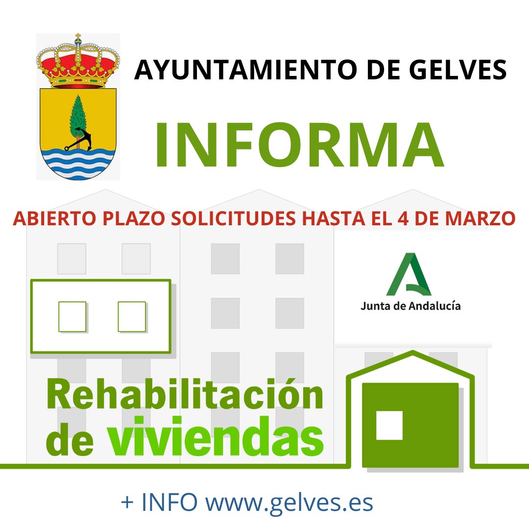 ABIERTO EL PLAZO DE SOLICITUDES AL PROGRAMA DE SUBVENCIONES PARA LA MEJORA DE LA ACCESIBILIDAD EN VIVIENDAS DE LA JUNTA DE ANDALUCÍA 2023-24. Para personas propietarias o arrendatarias (con permiso de la propiedad) antes del próximo 4 de marzo. + info gelves.es