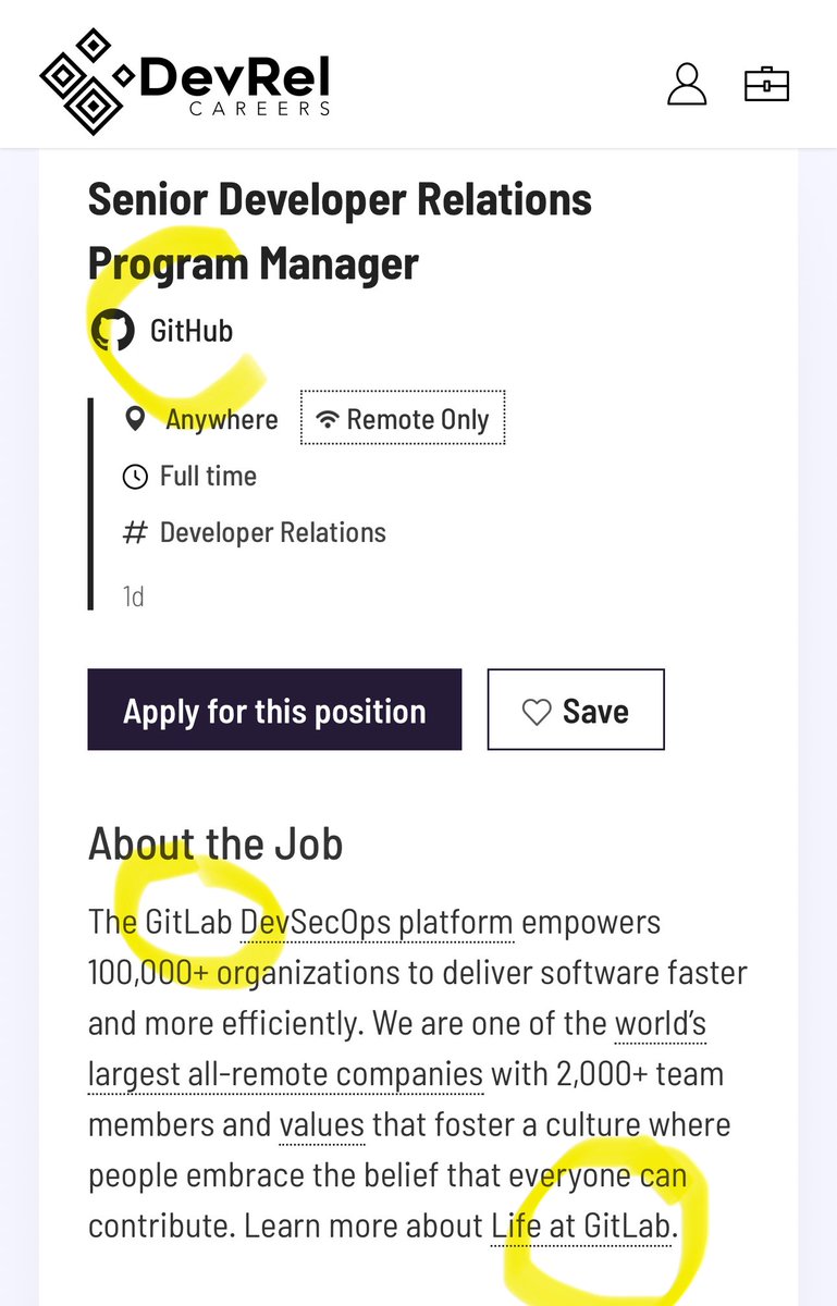 rawkode's tweet photo. Oops. @devrelcareers, this doesn't look right. https://t.co/SqIcGiCMgB
