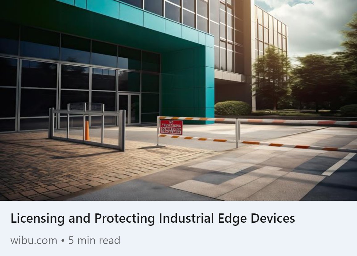 wibuusa's tweet image. Ready to revolutionize your edge devices&apos; security? Dive into our latest article for cutting-edge insights on licensing and protection strategies. Elevate your game for the Industry 4.0 era. wibu.com/us/magazine/ke… #EdgeDevices #IndustrialSecurity #SmartManufacturing #industry40