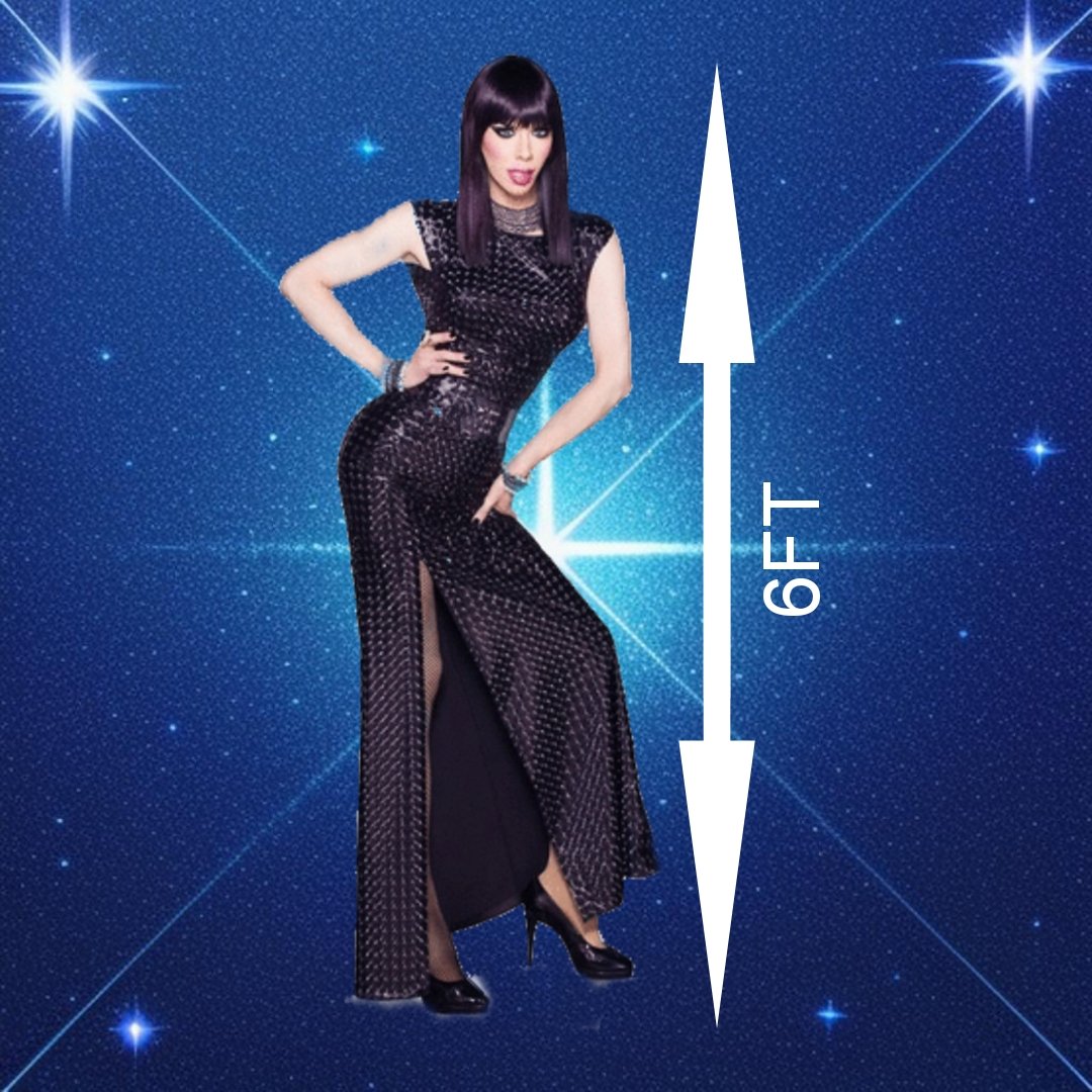 Fact: Kelly Mantle is 6ft tall, making her the same height as fellow drag race queen Jaida Essence Hall.