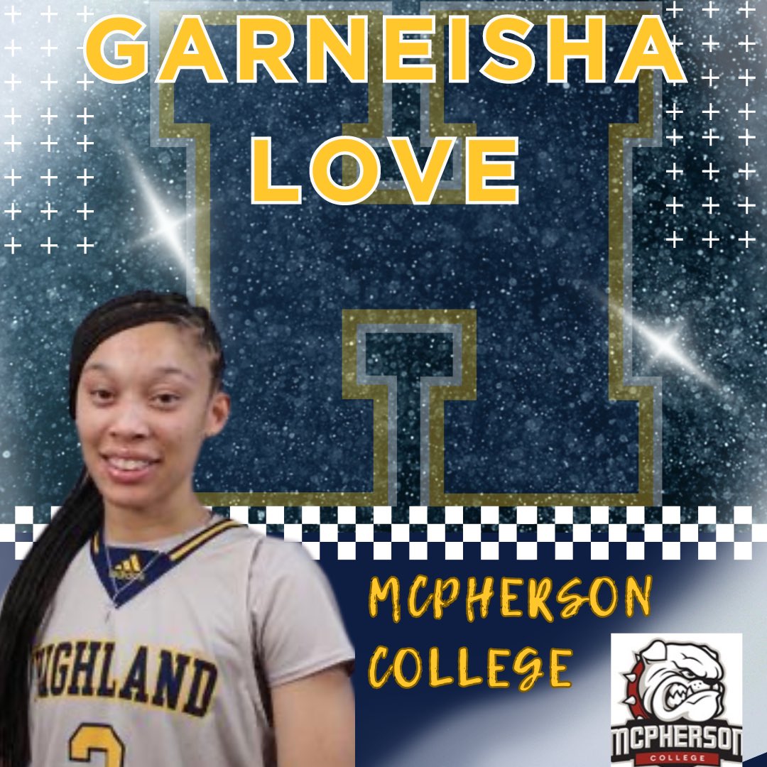 Sophomore G/F Garneisha Love has been offered by McPherson College.