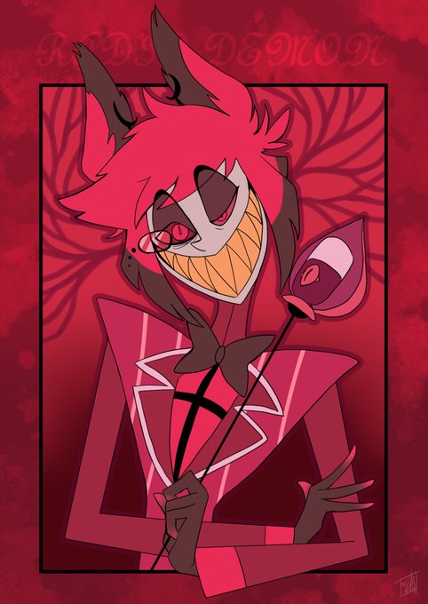 アラスター。ラジオの悪魔。#ハズビンホテル #HazbinHotel #Alastor#世界ラジオデー #WorldRadioDay 