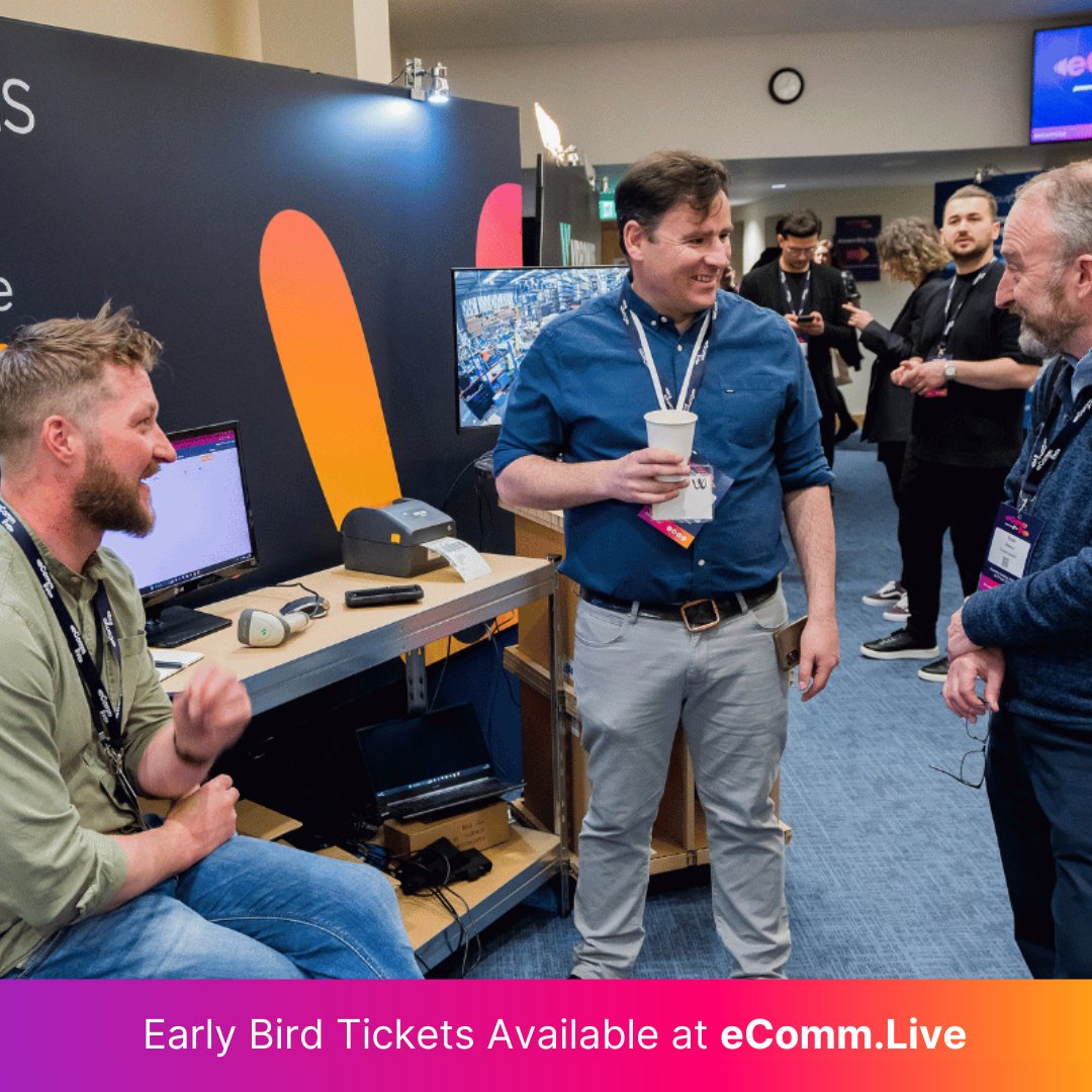 eComm_Live's tweet photo. Looking to take your online business to the next level? Look no further!

Join us at eComm Live in Belfast and connect like-minded individuals in the eCommerce industry, exchange ideas, and make valuable connections! 

Tickets &amp; more info: https://t.co/HmXfad3VBI 🎫

#eCommLive https://t.co/FsO09wVh5V