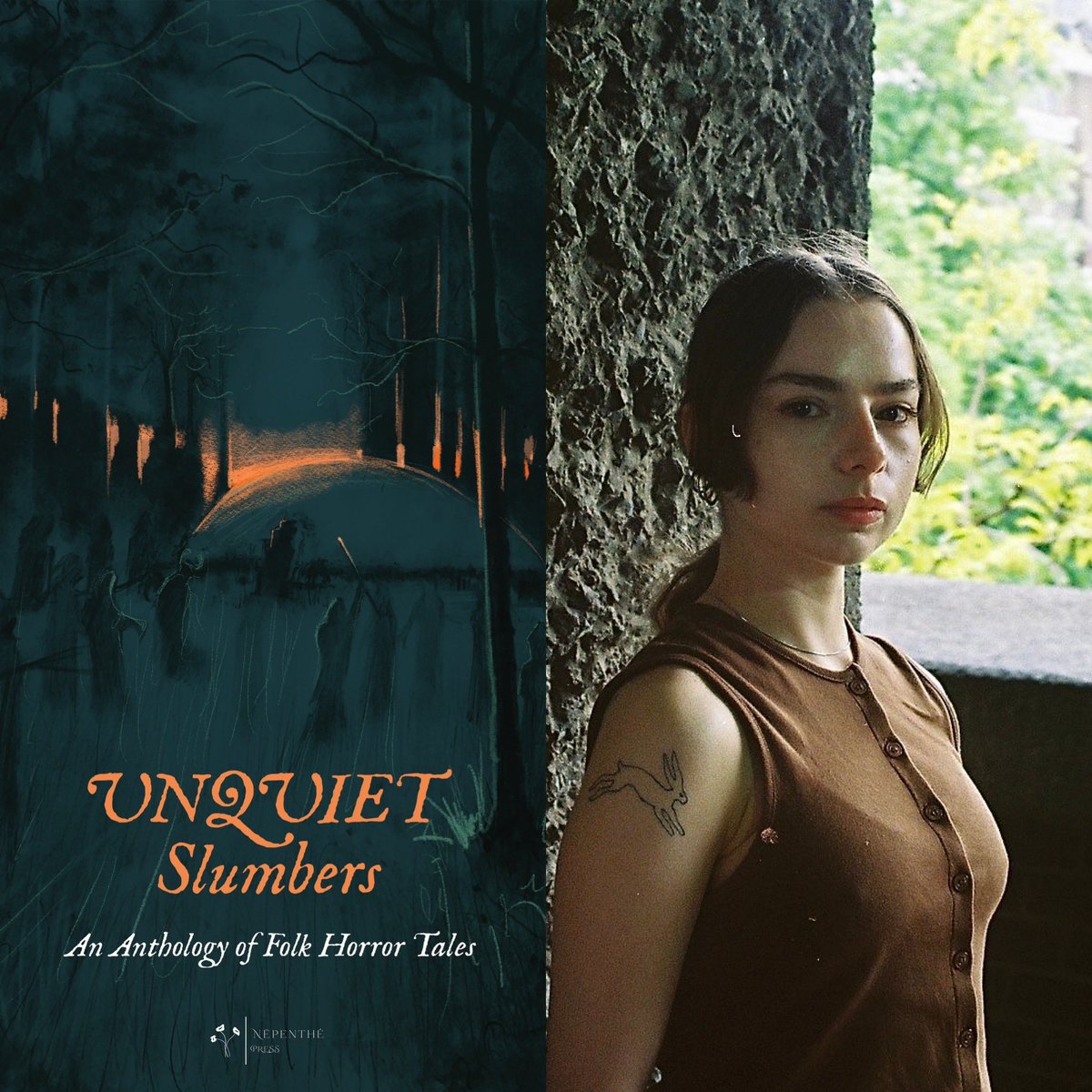 We are very excited to announce the publication of a new short story by 
Rowe Irvin in Unquiet Slumbers. Her much anticipated debut novel, ‘Life Cycle of a Moth’ will be published by Canongate in 2025. She has also been nominated for the Bridport Prize for Poetry.