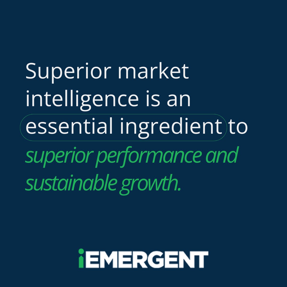 iEmergent's tweet photo. How do you get ahead in your markets? With the right #mortgage market intelligence. https://t.co/dQ1jMhUbfs