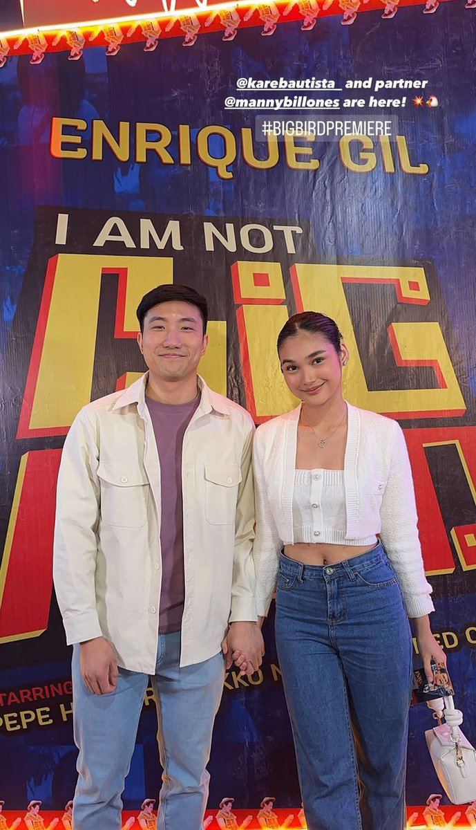 parang gusto ko tuloy manood ng #IAmNotBigBird 😁 so fresh naman ng couple na ito 😘