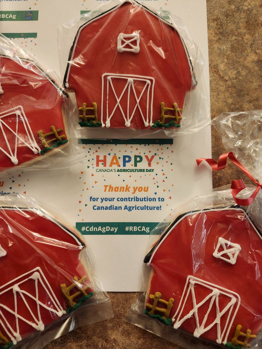 Happy Canada Ag Day!  So blessed to live and work in an area abundant in agriculture!  Thanking farmers every day, but especially today!  #AgProud #CdnAgDay #RBCAg.  🇨🇦🐥🐄🐖🌽