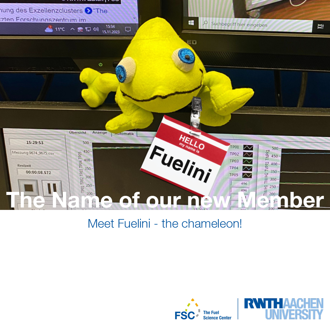 fuelsciencenter's tweet photo. We've taken our time collecting all your suggestions and ideas for our mascot's name, but now the time has come and we're excited to introduce you to someone special - meet Fuelini! ๐
#fsc #rwth #fuelscience #mascott #aachen #university #clusterofexcellence https://t.co/zqWza0dAhH