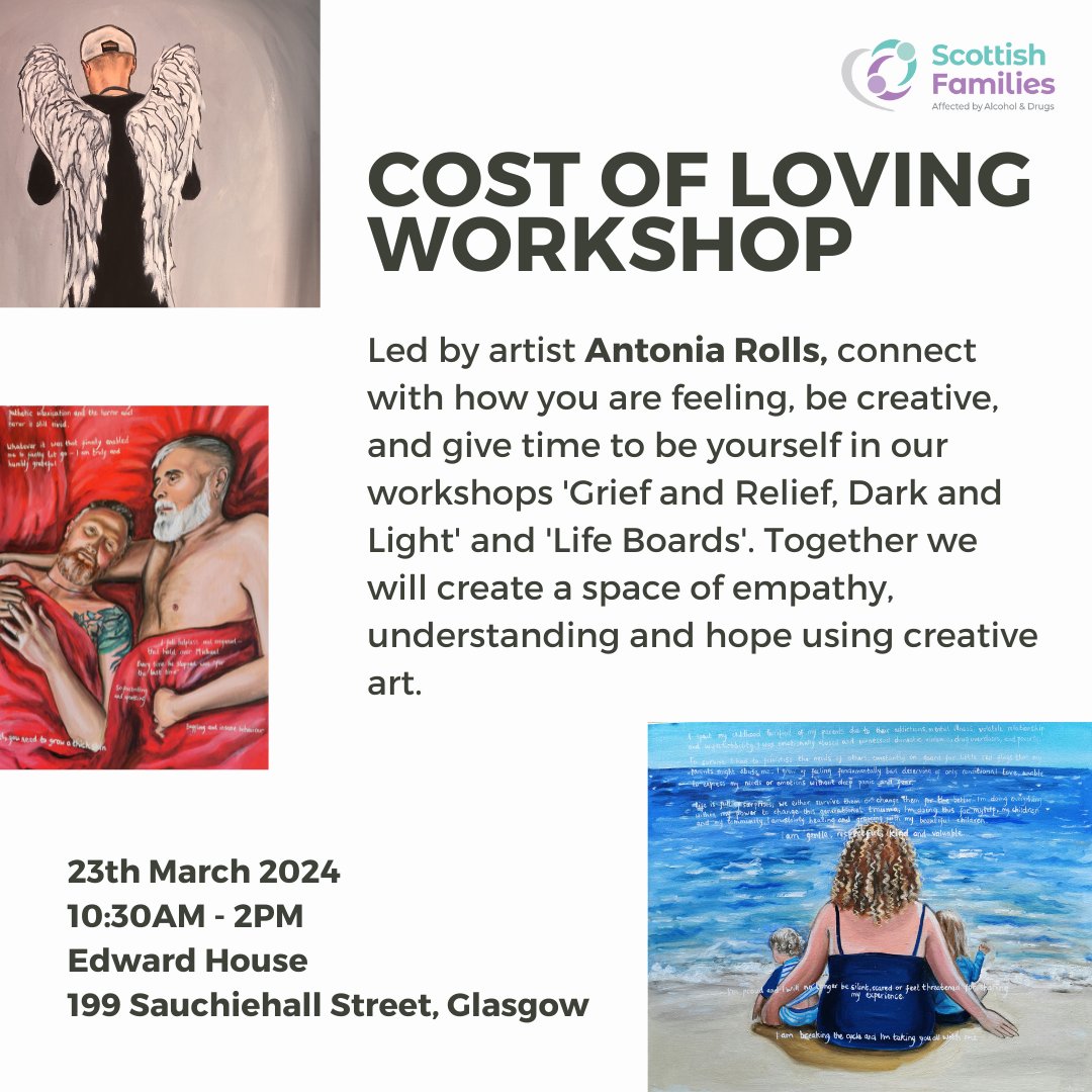 On Saturday 23rd of March, Antonia Rolls will be running two workshops, 'Grief and Relief, Dark and Light' and 'Life Boards', both opportunities to create a space of empathy, understanding and hope using creative art. Tickets: trybooking.com/uk/DDFC