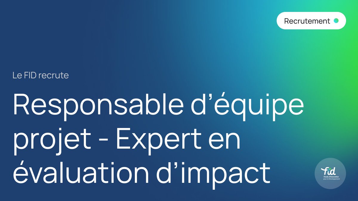 Fonds d’Innovation pour le Développement tweet media