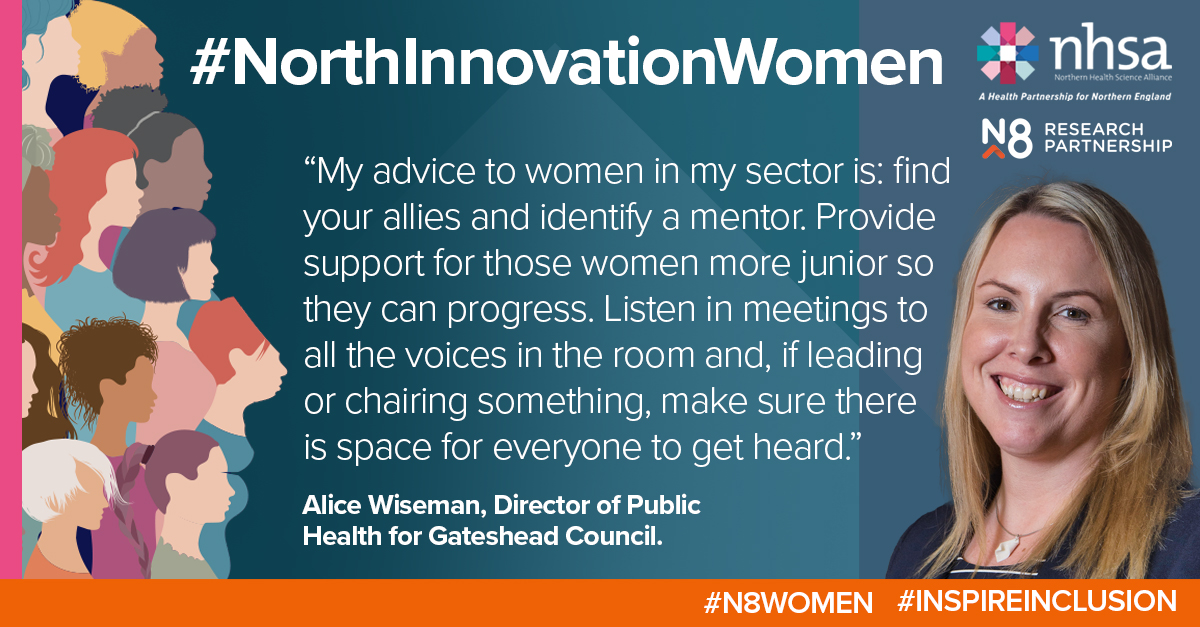 As part of our #NorthInnovationWomen campaign we are shining the spotlight on northern women who are making incredible achievements in their field – including @AliceWiseman11 from @gateshead thenhsa.co.uk/about/north-in…