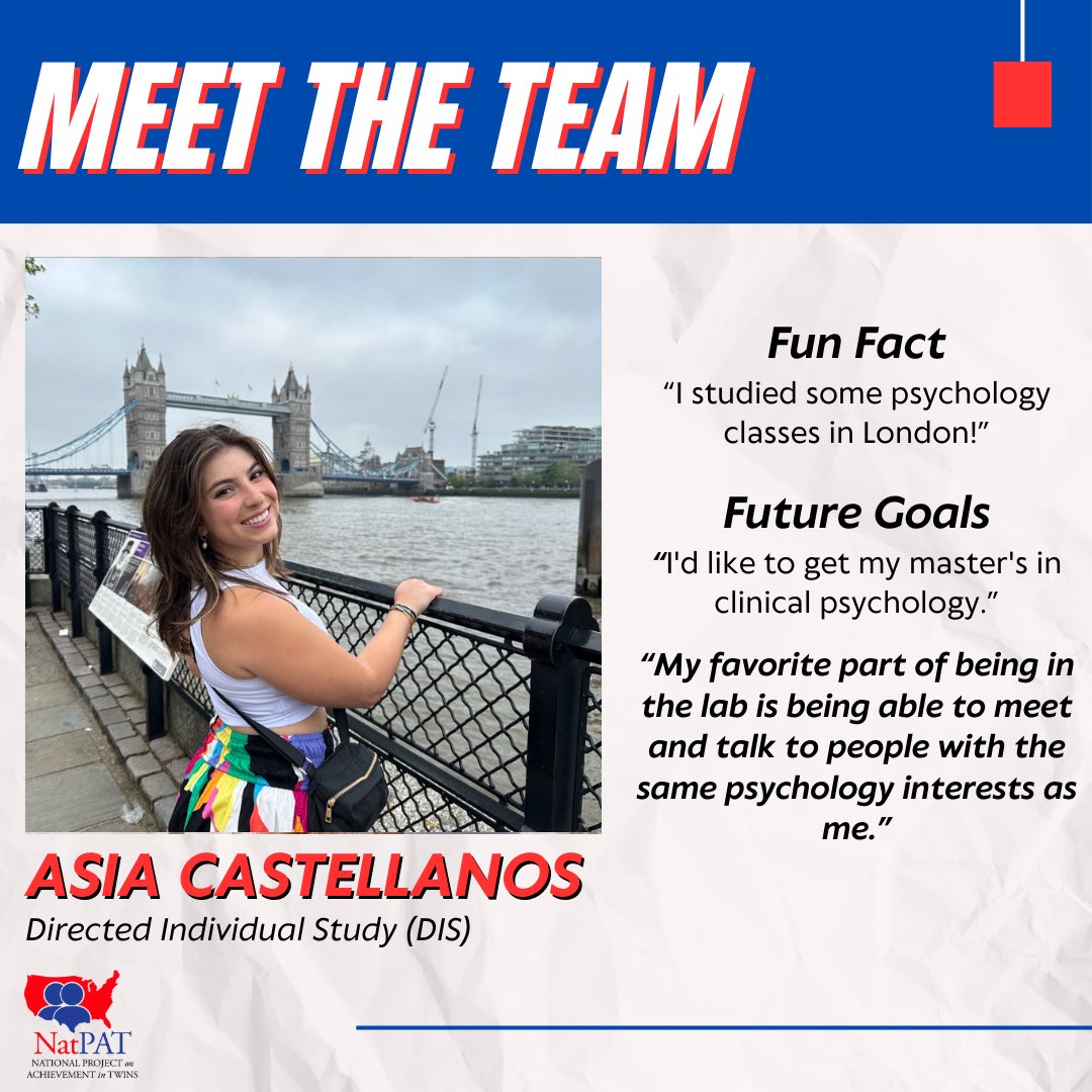 Happy Tuesday! Meet Asia Castellanos, one of our DIS students! 🥳🧠