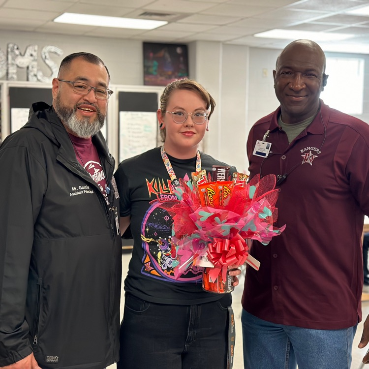 Rangers help us congratulate Ms. Kirkham on being nominated Employee of the Month! Thank you for all that you do for our Rangers!