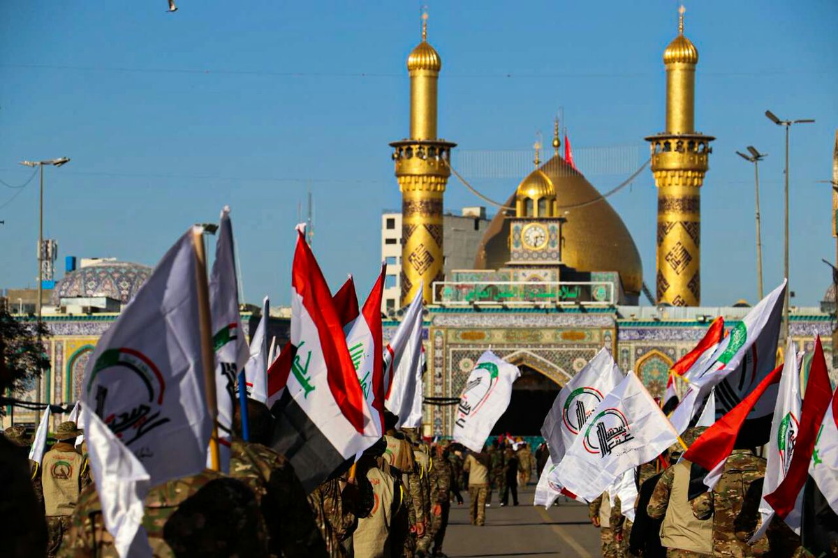 6t_wtm's tweet photo. أذا رأيت علم الحشد يرفرف في سماء العراق فأعلم ان الشرف محفوظ https://t.co/cY8oGRpbLK