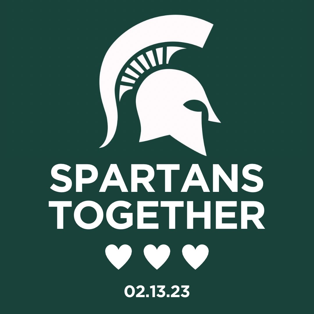 2.13.2023 - Thinking of those we lost, those injured, and those all impacted. 💚🤍
#spartanstogether