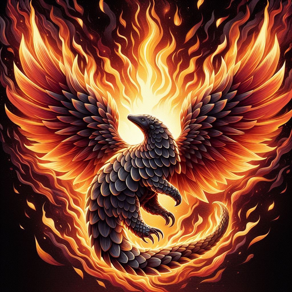 Think only phoenixes can rise from the ashes? Think again! Pangolins prove otherwise!