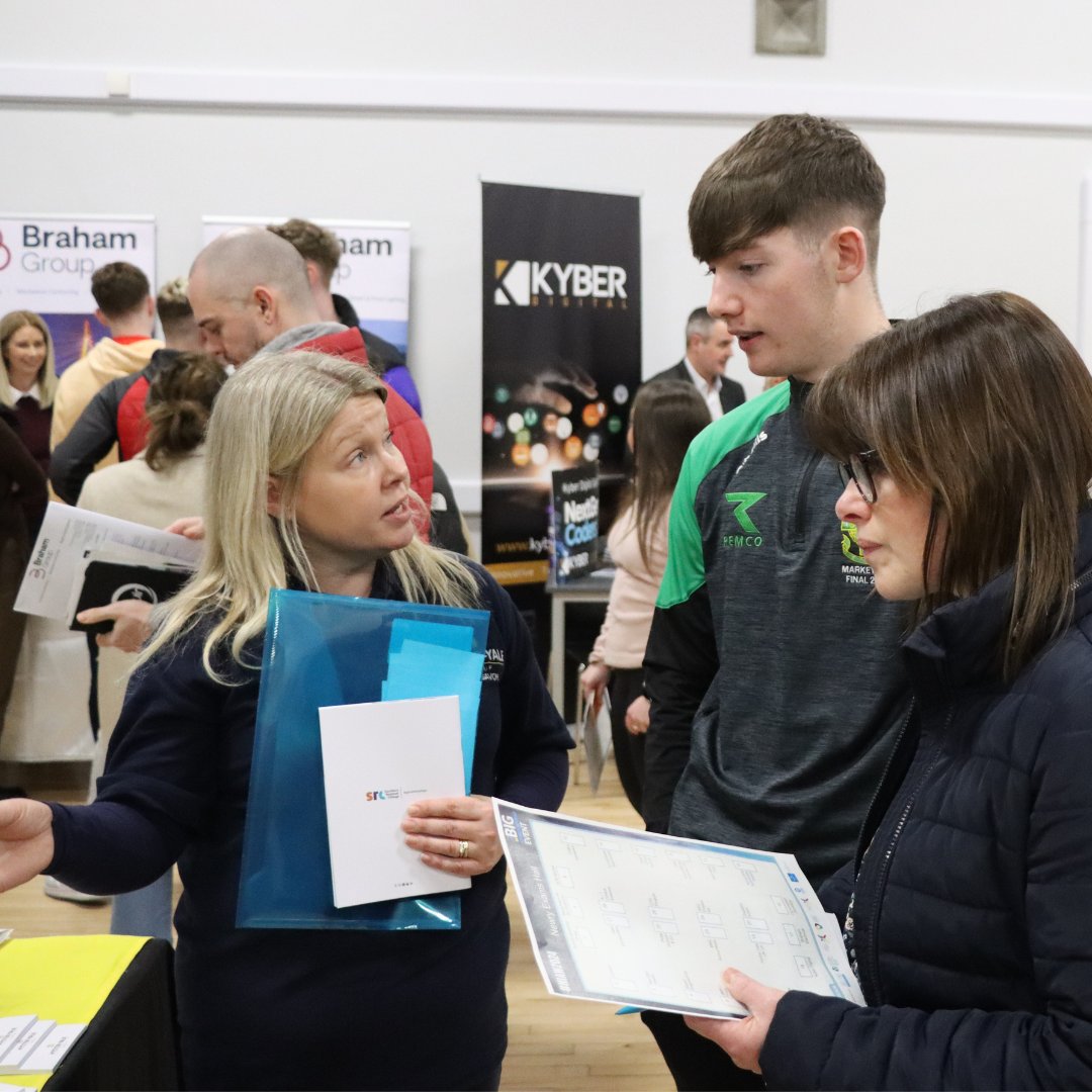 Over 900 attendees joined us at SRC’s Newry BIG Apprenticeship Event on February 6th. Prospective students explored career opportunities with over 40 fantastic local employers and learned about SRC’s various Apprenticeship and Higher-Level Apprenticeship (HLA) courses.