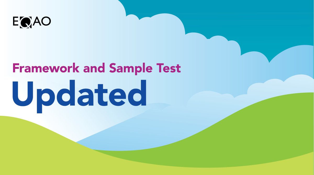 📚 Exciting news! The updated framework documents and sample tests for the Assessments of Reading, Writing, and Mathematics, Primary and Junior Divisions, are now available on our website.  
1/3