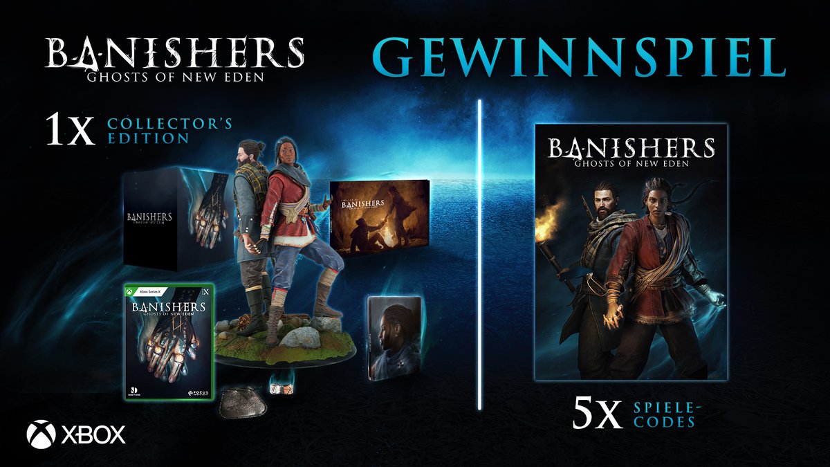 Happy Release Day, Banishers: Ghosts of New Eden! 🎉

Wir feiern und verlosen gemeinsam mit <a href="/astragon_games/">astragon Entertainment</a> &amp; <a href="/Focus_entmt/">Focus Entertainment</a> tolle Preise. 

So macht ihr mit:
1. <a href="/XboxDACH/">Xbox DACH</a> folgen ✅
2. Tweet liken + RT ❤️🔁

TNB 👉 xbox.com/de-at/promotio…