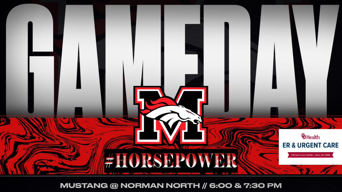 🐴🏀IT’S GAME DAY!!! 🆚 @MustangWBB & @MustangBBall1 @ Norman North 🗓️ Tonight ⏰ 3:30/3:30/6:00/7:30 PM 📍Norman North HS 📺 mhsbroncosports.tv #GoBroncos #Horsepower @MustangSchools @MHS_Broncos @MHStheStable @MHSBroncosVoice @Dawn2DuskPro