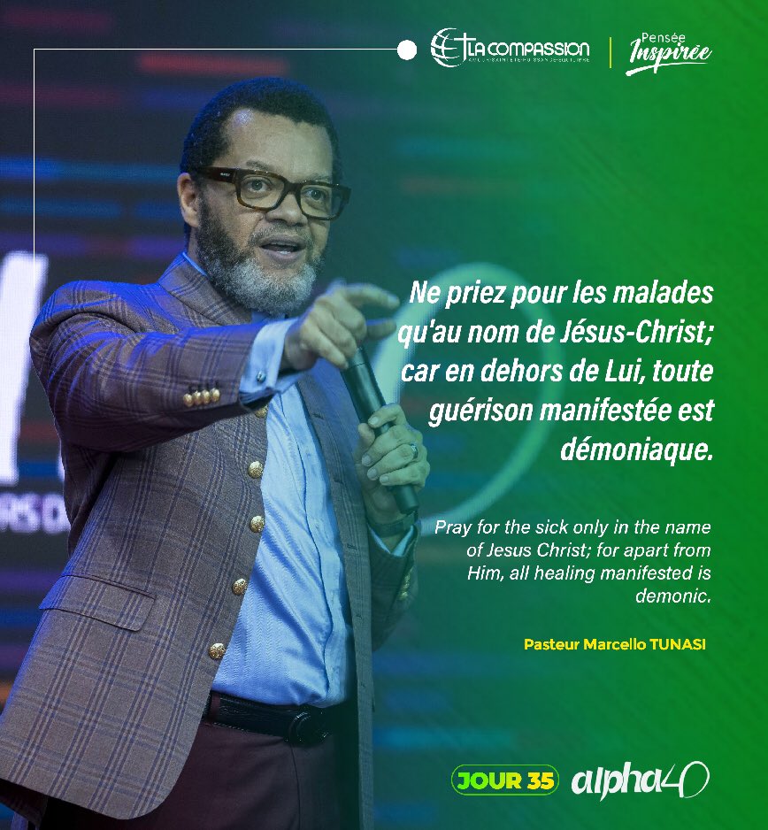 CompassionCrefm's tweet photo. Pensées inspirées | #Alpha40 #jour35 #retro
« Dans la nouvelle alliance, l’huile d’onction n’est utilisée que pour la guérison des malades et non pour toute autre finalité » #PstMarcelloTUNASI
1/3 https://t.co/xXacWmguG4
