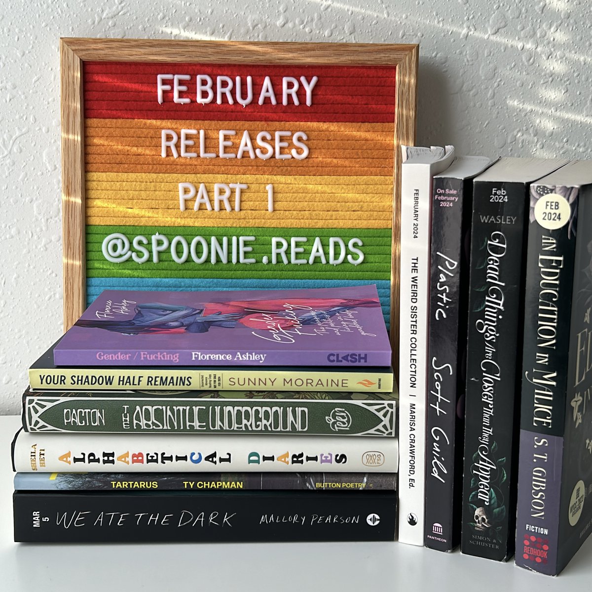 february releases— part 1! featuring: @FeministPress @robinwasley @s_t_gibson @CLASHBooks @ButNotTheCity @peachtreeteen @buttonpoetry @TorNightfire @simonteen and so many more <3 full post below!