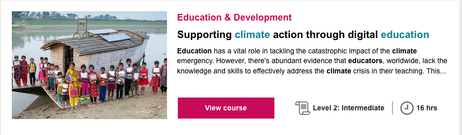 Thank you <a href="/IETatOU/">Institute of Educational Technology, the OU</a> - your new free #Climate #Education course is really good, and I'm going to suggest the staff at our school do it. open.edu/openlearn/educ…