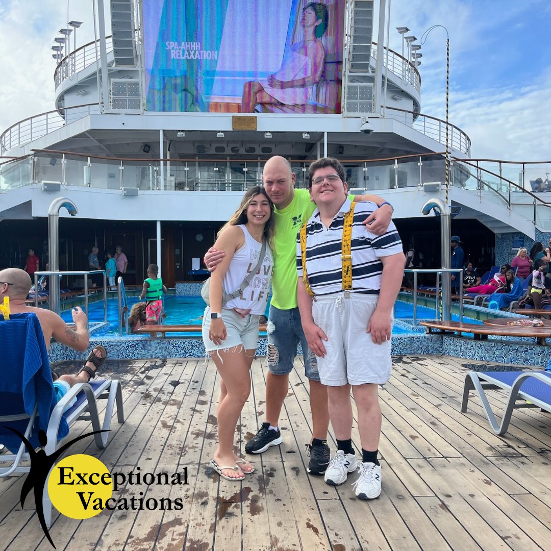 Big smiles when on an #ExceptionalVacations Trip  😀  😊  🎉 #inclusion #nevergiveup #ability #instagood #instapassport #friendships #ability #tourist #InclusiveTravel #AccessibleAdventures #SpecialNeedsTravel #TravelWithPurpose #AdaptiveJourneys