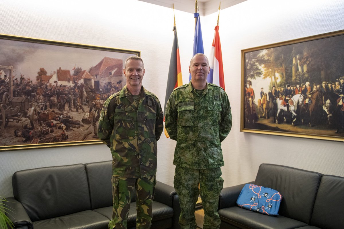 It was a pleasure to have the Acting Chief of the Army Major General @JeanPaulDuckers at @1GENLCorps today. Jean Paul, your presence added immense value – thank you for being here! #WeAreNATO #TogetherStrong #1NATO75years @Landmacht