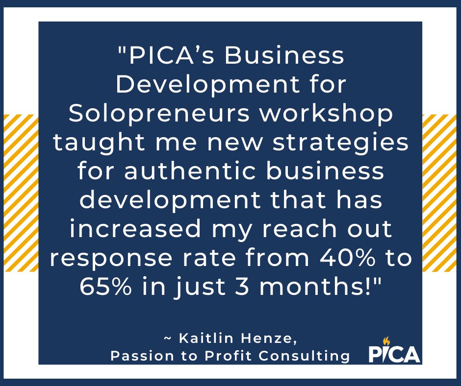 Register now for our next Business Development for Solopreneurs workshop on 2/20!
ow.ly/AmCn50QwOgt

#TestimonialTuesday
#IndependentConsulting
#Solopreneurship
#BusinessDevelopment