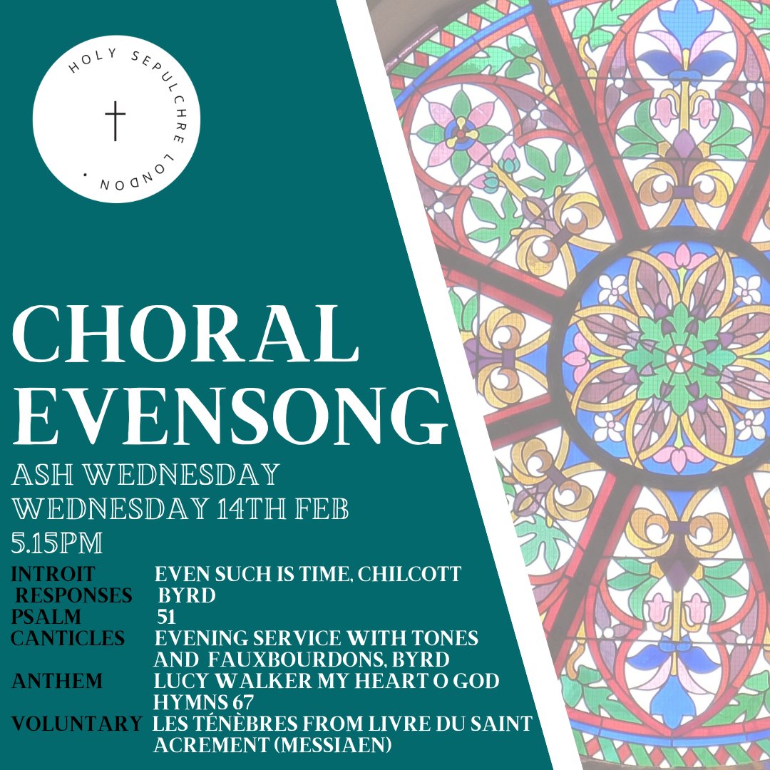 HolySepulchreUK's tweet photo. If you're looking for an oasis after a busy day, Choral Evensong is the place to be. Tomorrow, Choral Evensong will be taking place here, at Holy Sepulchre Church, at 5:15 pm. We hope you can join us.

#ChoralEvensong #EvensongService #HolySepulchre https://t.co/EHt4YZ855V