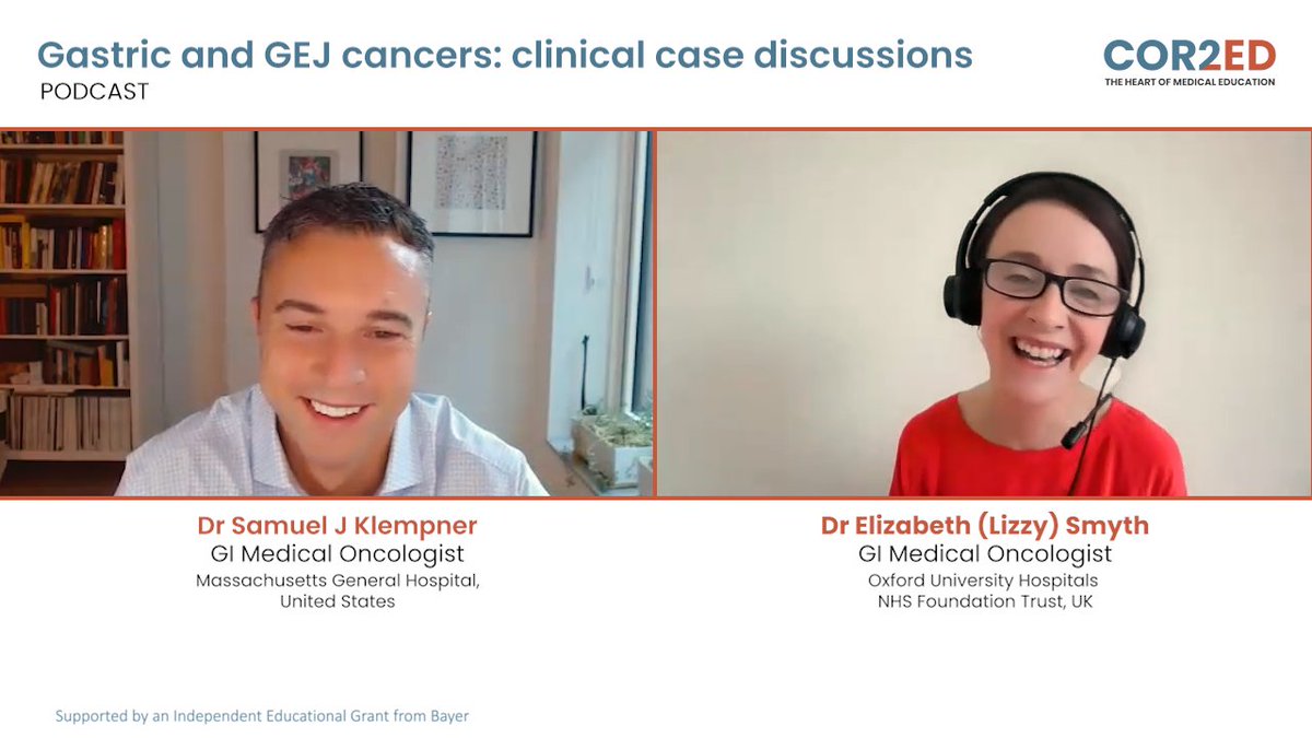📣Gastroesophageal cancer: Clinical case discussions A 3-part podcast series from our physician partner group @giconnectInfo. Listen on: 🎧Spotify ➡️ ow.ly/IsQt50Qz3zi 🎧@COR2EDMedEd website ➡️ ow.ly/uYUS50Qz3zt #MedEd #OncoTwitter #MedTwitter #ONS