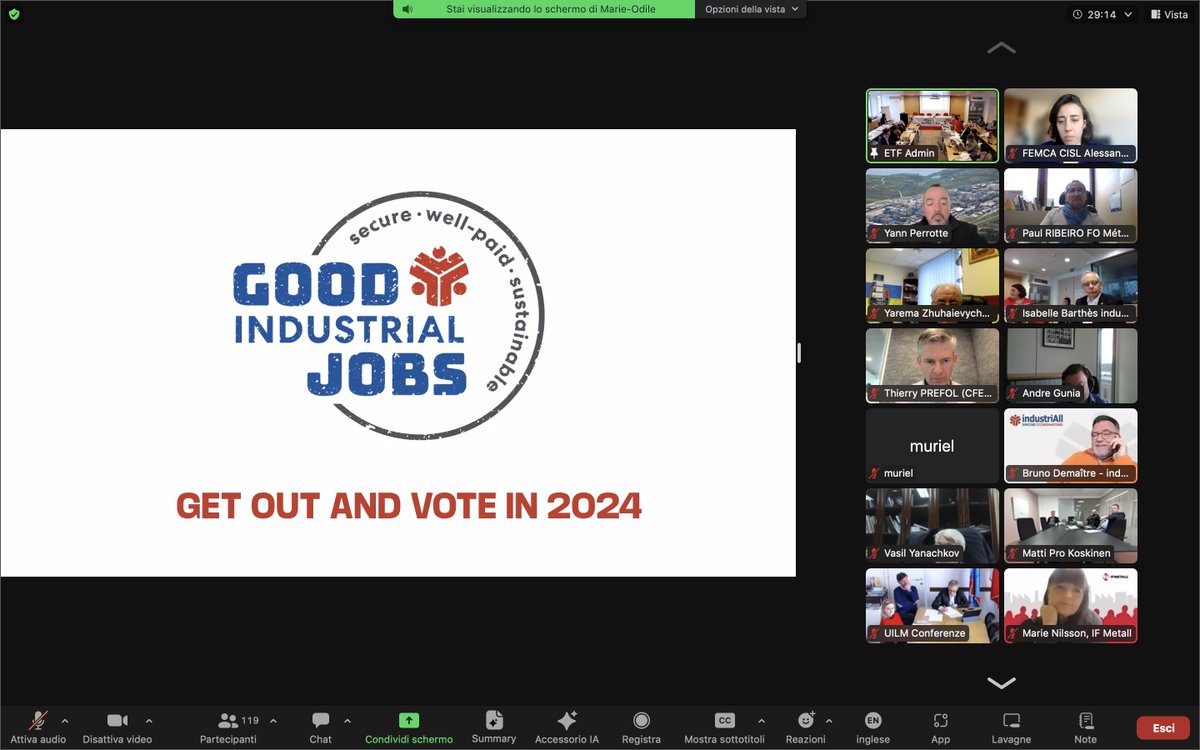 Congratulations to @Jude_KD elected new General Secretary @industriAll_EU during an Extraordinary ExCom meeting today!
A strong European trade union movement and a strong voice for the industrial workers towards this year #euelections2024! #goodindustrialjobs