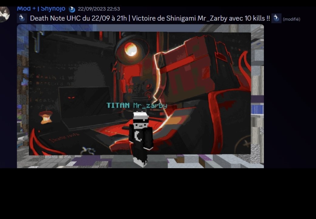 Matheo0_0_'s tweet photo. @EternyOFF La première win shinigami du serv en public ! https://t.co/vH4EYWgSch