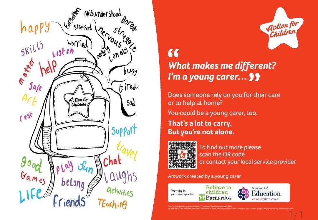 I am committed to continuing working with @Actn4ChildrenNI in raising the unique needs of the children & young carers across the north & ensuring they get the support they deserve. That is why I have put this poster up in my office. 👇 #youngcarers #support #supportyoungcarers