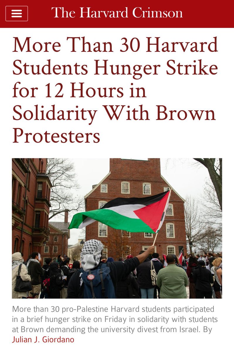 BREAKING: in show of solidarity, 30 terrorist supporters at Harvard skipped breakfast today.