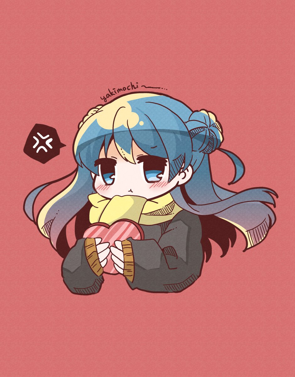 艦これ「バレンタインmodeの艦娘を見て思わずニヤニヤしていると浦風さんがヤキモチを焼い」|こざかな詩穏🐟のイラスト