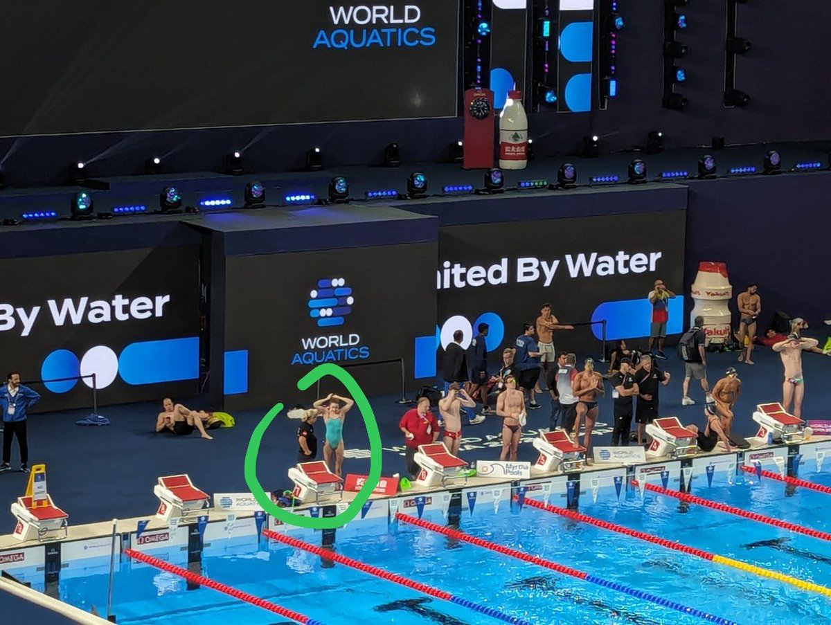 Belgian head coach <a href="/BrigitteBecue/">BrigitteBecue</a> the only women on the pool deck currently in an extremely male dominated swim coaching world. Respect.