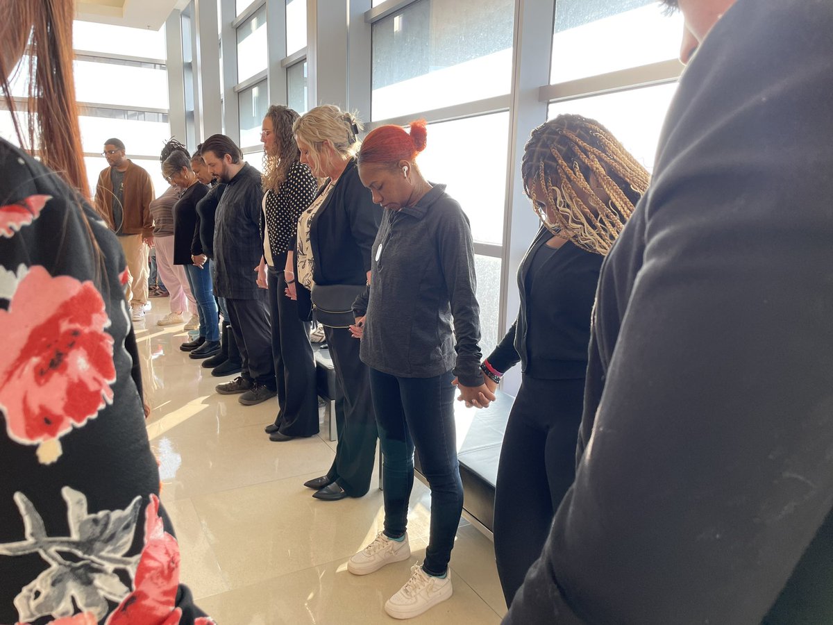 KateSiefertCox's tweet photo. Pastor Michael Young leads a prayer for Casey Goodson’s family and friends before the trial begins Tuesday. @wsyx6 @fox28columbus https://t.co/iyPSWFwTqj